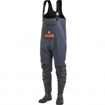 Полукомбинезон забродный NORFIN SHADOW NEOPRENE BOOTFOOT р.43-M-S с сапогами